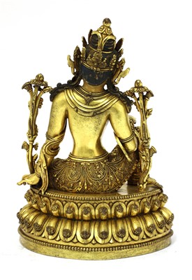 Lot 359 - A Chinese gilt bronze bodhisattva
