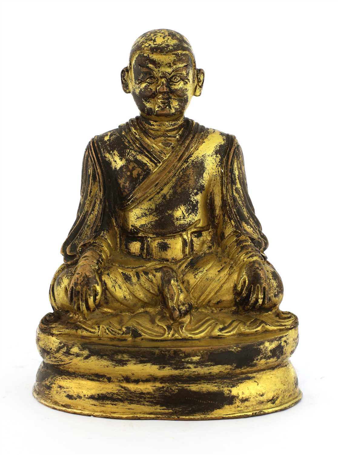 Lot 344 - A Tibetan bronze figure