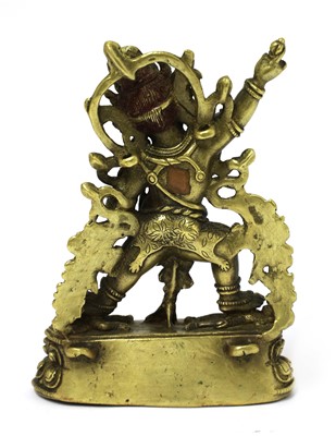 Lot 350 - A Tibetan bronze bodhisattva