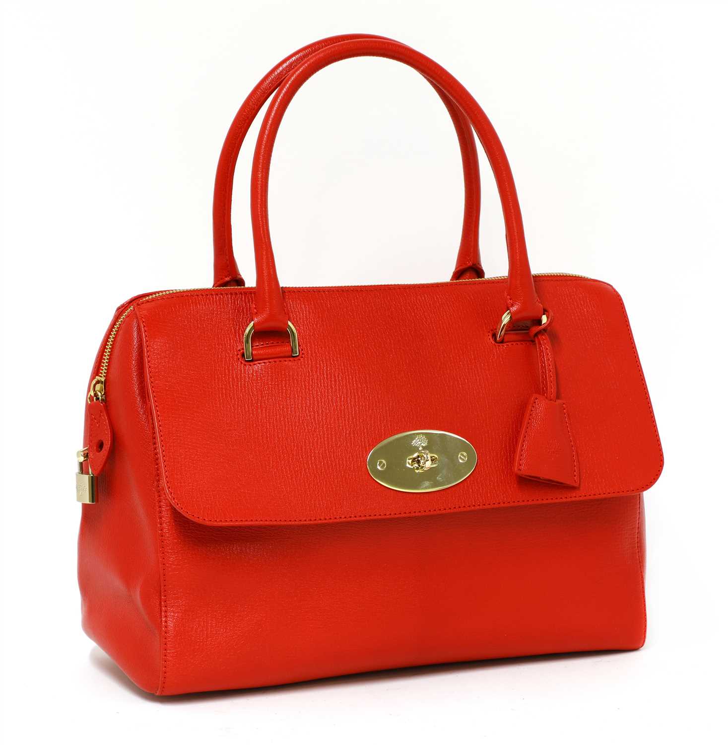 Lot 699 - A Mulberry red 'Del Rey' handbag