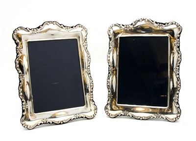 Lot 108 - A pair of large silver photograph frames