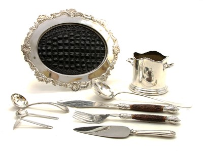 Lot 89A - A quantity of silver plated items