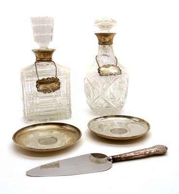 Lot 110 - A cut glass whisky decanter