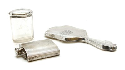 Lot 107 - A mid 20th century silver hip flask