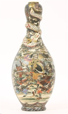 Lot 143 - A Meiji period Japanese satsuma vase