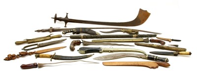 Lot 203 - A collection of Indian swords and daggers