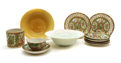 Lot 180A - A collection of Chinese Canton famille rose saucers