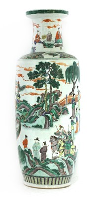 Lot 357 - A Chinese famille verte vase