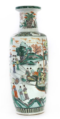 Lot 357 - A Chinese famille verte vase