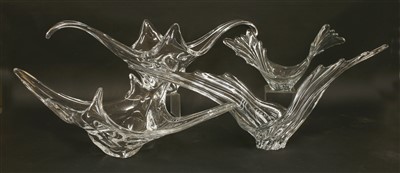 Lot 530 - Four clear glass bowls