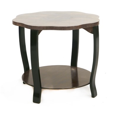 Lot 271 - An Art Deco walnut coffee table