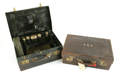 Lot 188 - A Finnegan's and Co alligator sheen vanity case