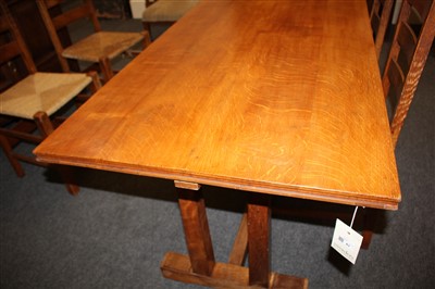 Lot 87 - An Heal's oak refectory table
