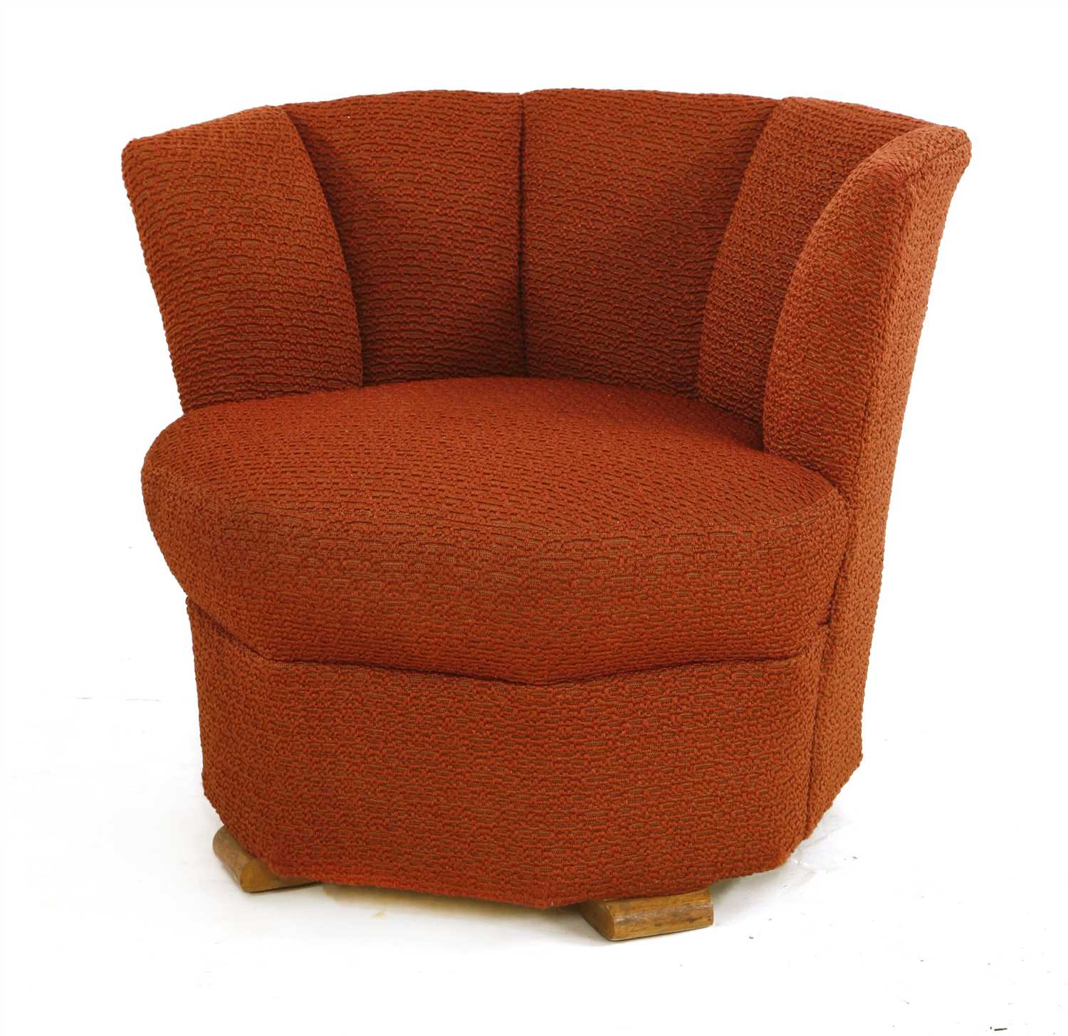 Lot 243 - An Art Deco upholstered tub chair