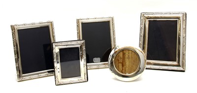 Lot 71 - A collection of silver photograph frames