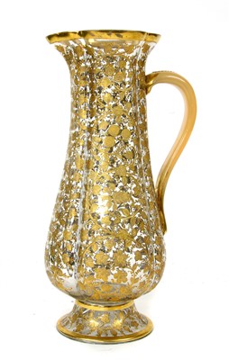 Lot 133 - A late 19th century Moser glass jug