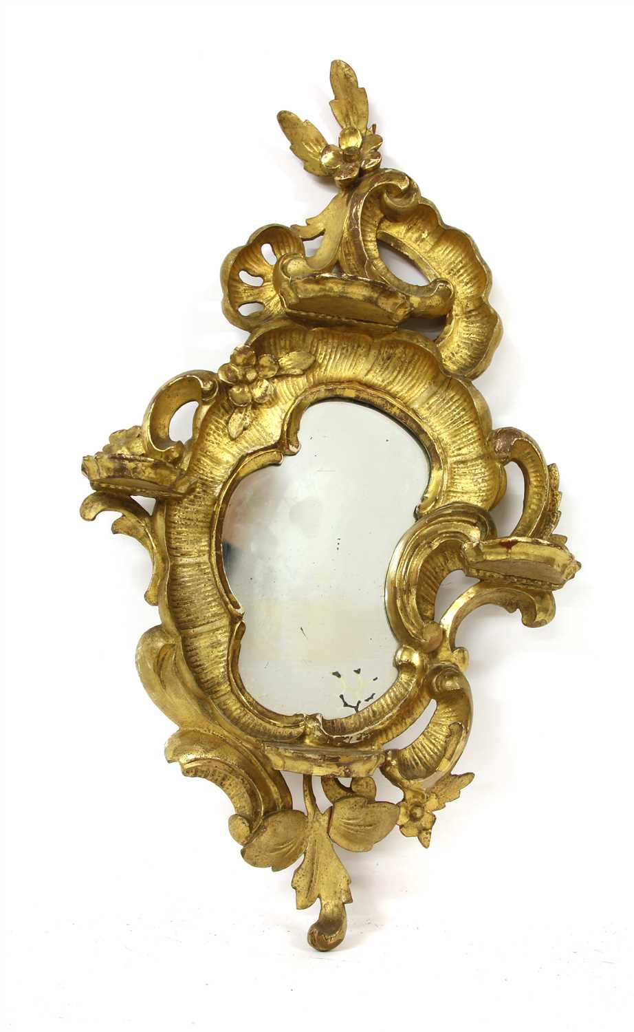 Lot 262 - A 19th century giltwood Italiante wall mirror