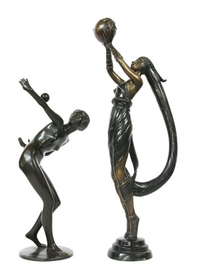 Lot 209 - E Seger, bronze of female nude