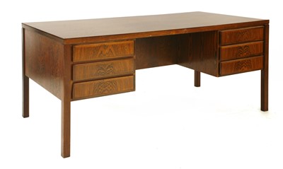 Lot 616 - A rosewood desk