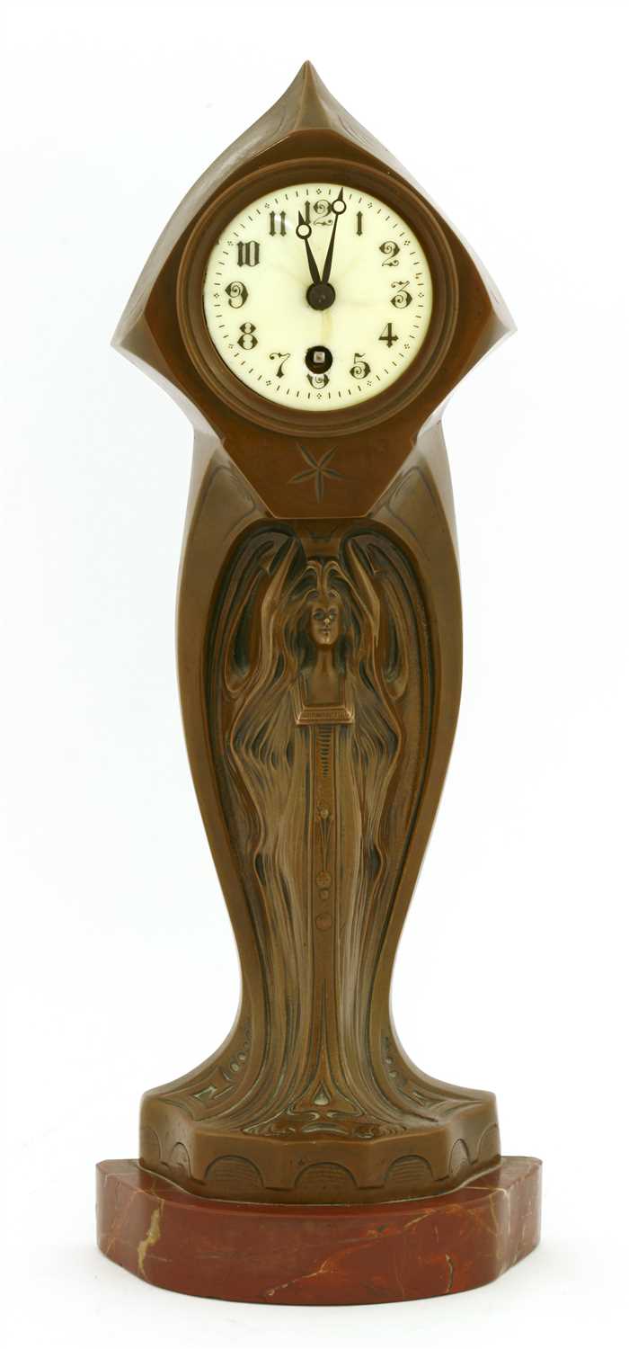 Lot 59 - An Art Nouveau mantel clock