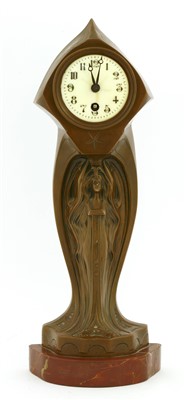 Lot 59 - An Art Nouveau mantel clock