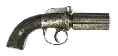 Lot 178 - A six shot 'pepperbox' percussion pistol