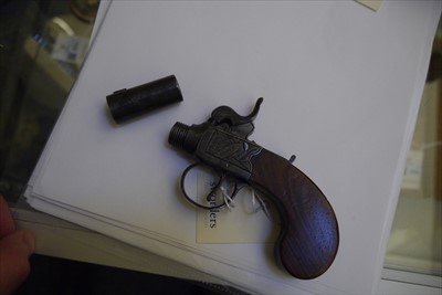 Lot 179 - Two pocket pistols