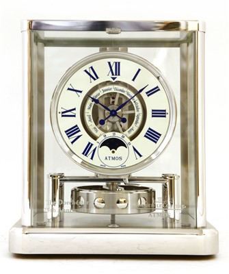 Lot 621 - A Jaeger-LeCoultre 'Atmos' moonphase mantel clock