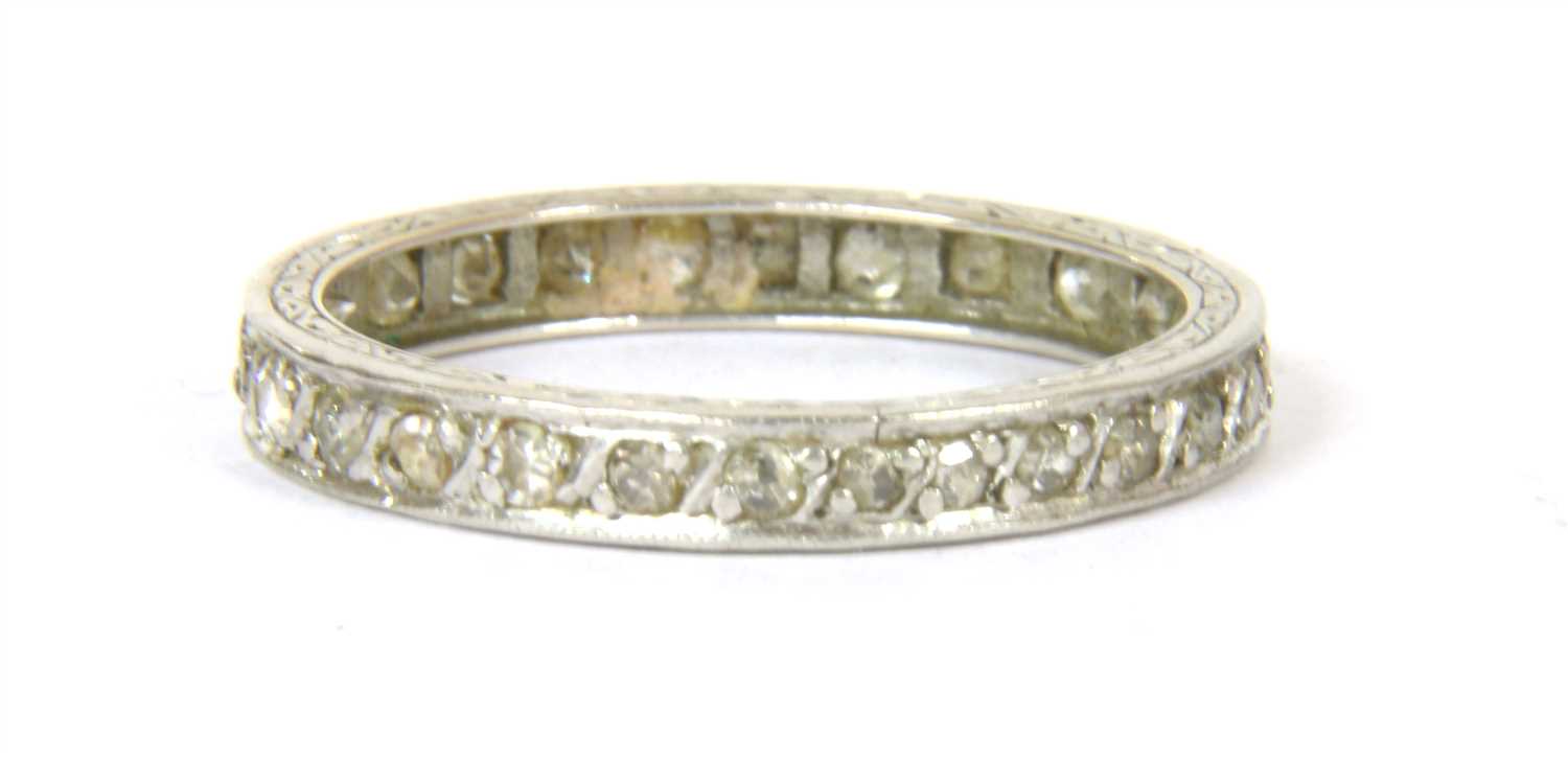 Lot 50 - A diamond eternity ring