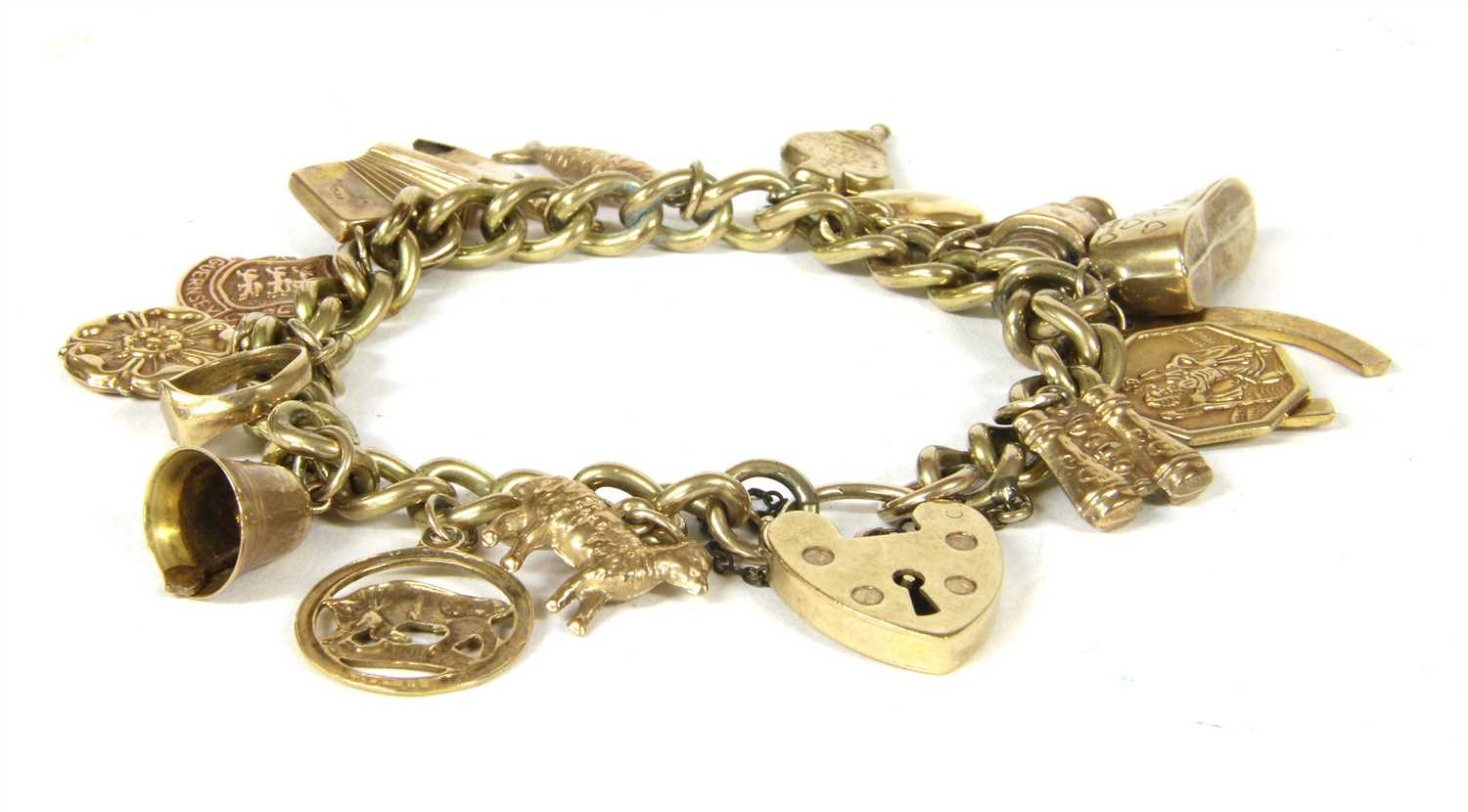 Lot 4 - A rolled gold curb chain bracelet