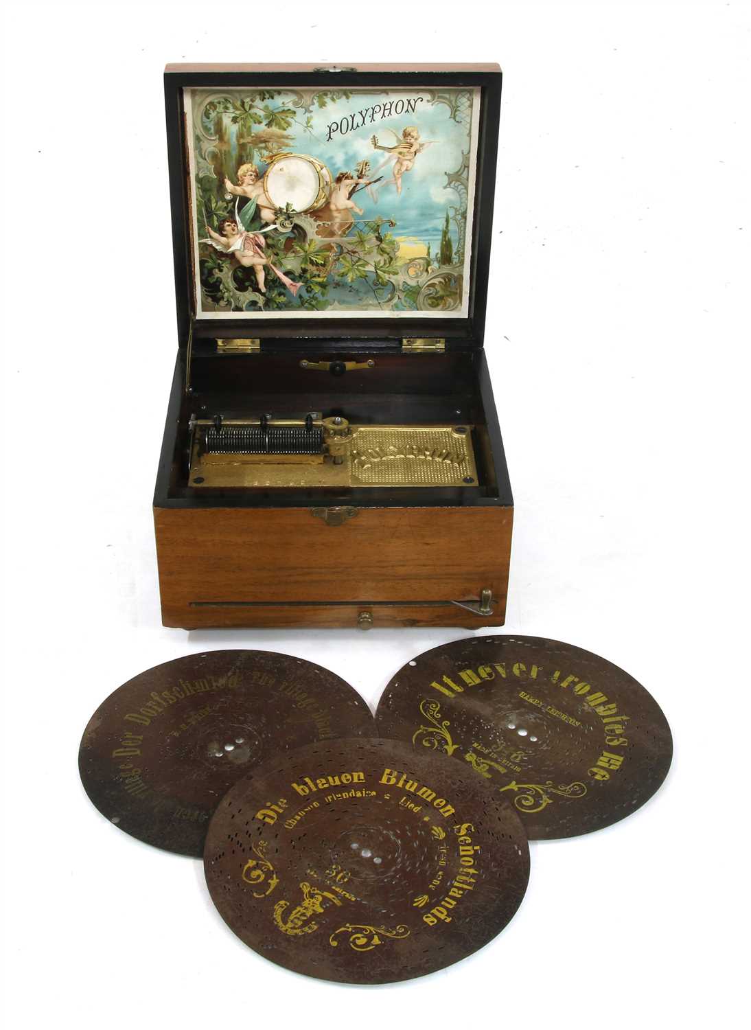 Lot 157 - A Polyphon disc musical box