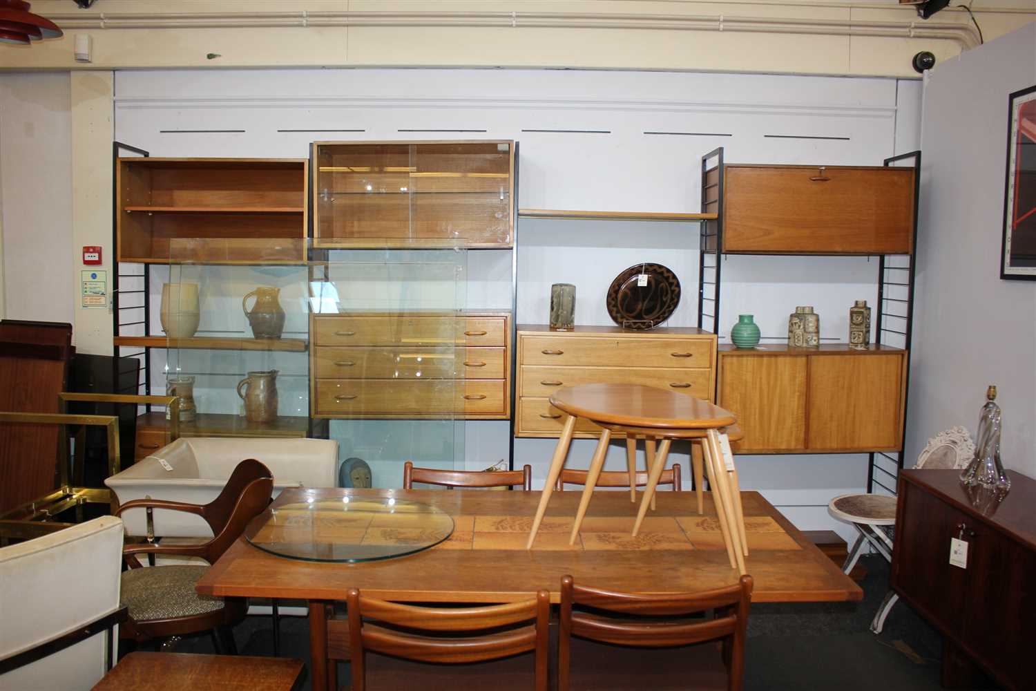 Lot 389 A Ladderax wall unit,