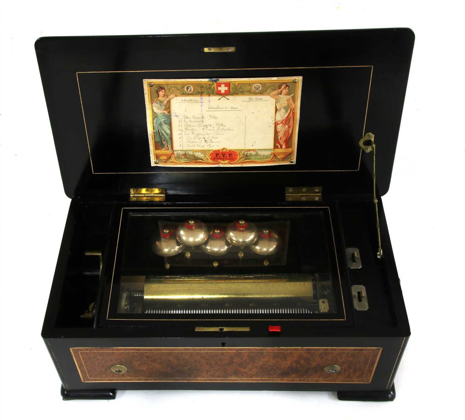 Lot 217 - A Paillard Voucher and fils `timbre en vue' musical box