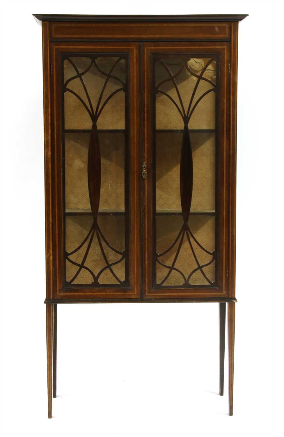 Lot 269 - An Edwardian inlaid mahogany display cabinet