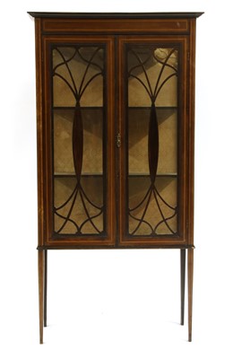 Lot 269 - An Edwardian inlaid mahogany display cabinet