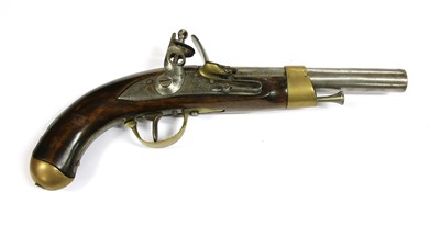 Lot 127 - A French flint lock pistol
