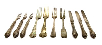 Lot 72 - A collection of Georgian and later silver forks