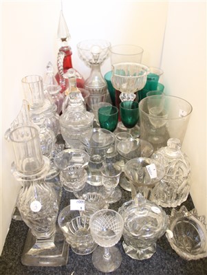 Lot 207 - A collection of 18th Century and later table glass