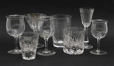 Lot 166 - A large quantity of cut crystal glassware