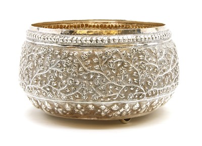 Lot 104 - A Thai silver bowl