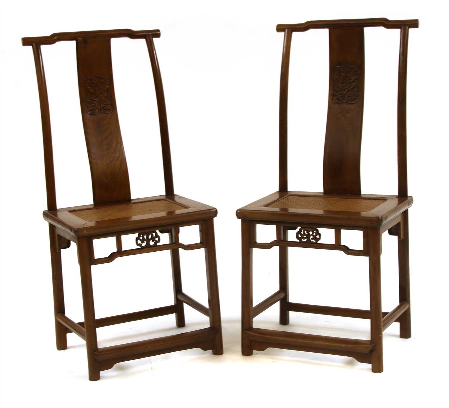 Lot 304 - A pair of Chinese chairs