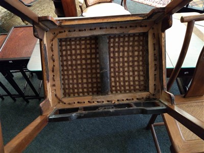 Lot 304 - A pair of Chinese chairs