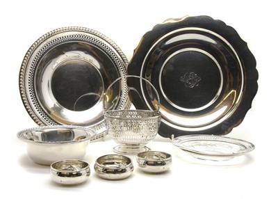 Lot 109 - A collection of various silver trays