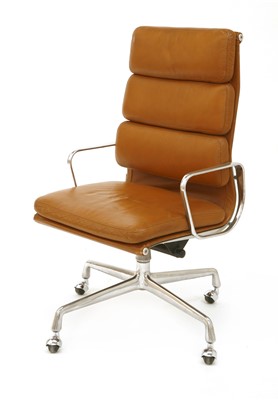 Lot 437 - An Eames EA 219 office chair
