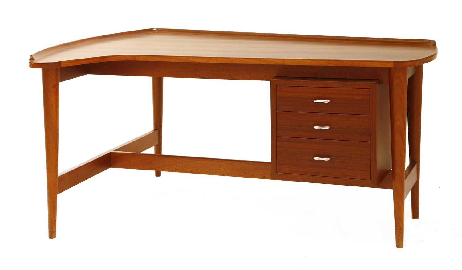 Lot 440 - A Danish teak desk