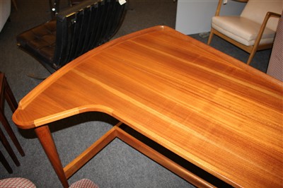 Lot 440 - A Danish teak desk