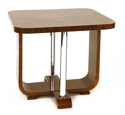 Lot 244 - An Art Deco walnut table