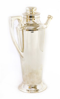 Lot 261 - A silver-plated cocktail shaker