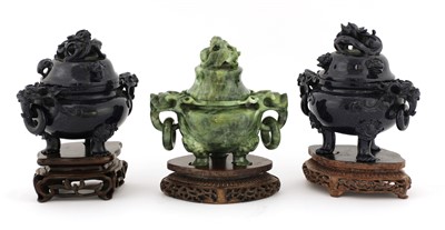Lot 370 - Three Chinese incense burners
