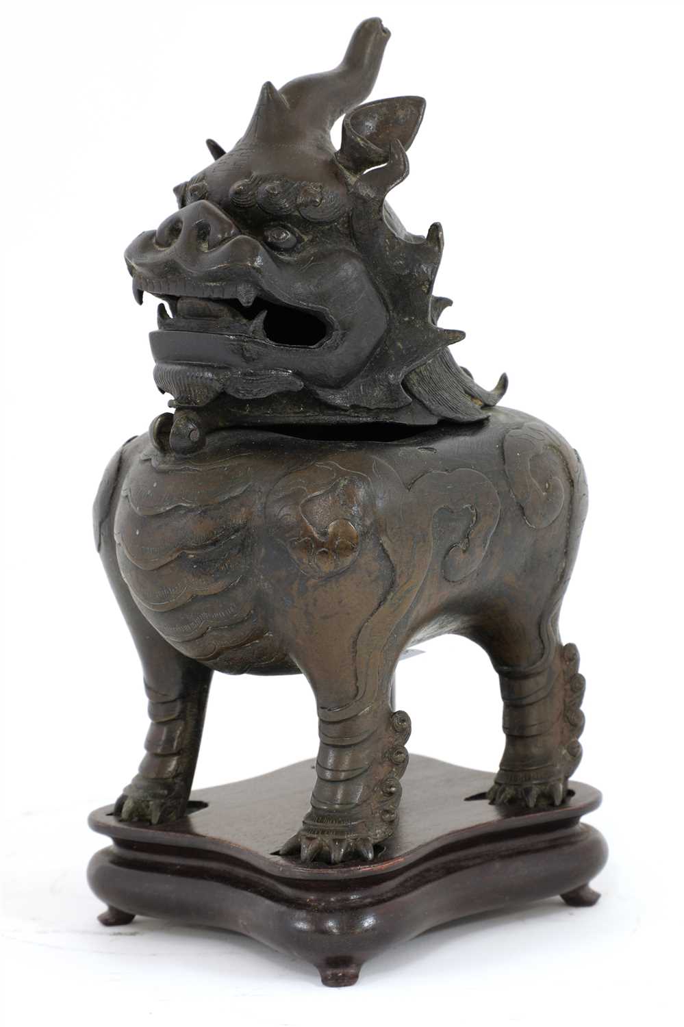 Lot 382 - A Chinese bronze incense burner